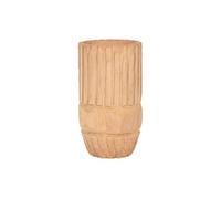 Macetero home esprit natural madera de paulonia 28 x 28 x 50 cm 50 cm