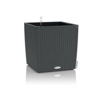 Macetero LECHUZA Cube Cottage 30 Autorriego Granito Gris 30x30x30 cm