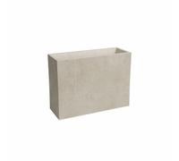 Macetero rectangular Artevasi Sydney 80 cm 50 L color crema protección UV