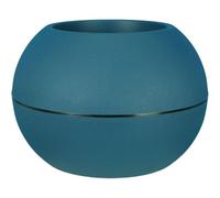 Macetero Redondo Riviera Granit Boule Azul 50 cm 18 L Doble Pared