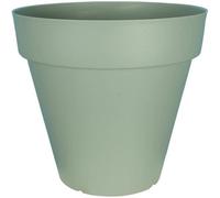 Macetero Riviera Soleilla Redondo 50 cm Verde Arcilla con Plato Extraíble