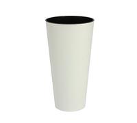 Macetero Tubus Slim de 30 cm de diámetro, color blanco