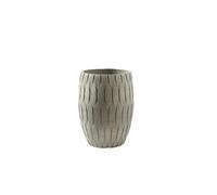 Macetero Vintage-Style Round Floor Planter Made of Magnesium Oxide, Perfect For The Living Room Or Garden Jardín(Grey,Grande)
