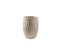 Macetero Vintage-Style Round Floor Planter Made of Magnesium Oxide, Perfect For The Living Room Or Garden Jardín(Blanco,Pequeño)