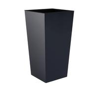 Macetero y cubo de plantas 2 en 1 Urbi Square Anthracita Blanco 91,5L