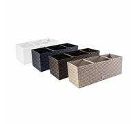 Jardinera Rato 30 Litros Con Riego En Color Antracita 60 X 25 X 24 Cm