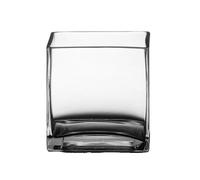 Maceteros para Pecera Mini Acuario de Escritorio for Sala de Estar, pecera de Vidrio Engrosado Cuadrado con Base de Color de Registro Decorativo