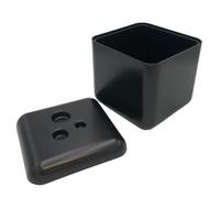 macfly Cubitera para Hielos - Enfriador de Refrescos y Cervezas, Cubitera Negra para Fiestas y Celebraciones, Cubitera y Enfriador Pequeño, 25x24,5x24,5cm