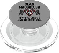MacGregor Clan Scottish Nombre Escudo de Armas Tartán Familia PopSockets PopGrip para MagSafe