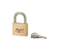 MACH 2 Candado con arco de acero semialto de 45 mm y 2 llaves, Resistencia al corte, Mayor seguridad contra el robo, Diseñado específicamente para interiores - THIRARD