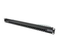 Mach Power ar-ppt3 - 25 Patch Panel telefónico CAT3 para Rack de 19, 25 Puertos, Negro