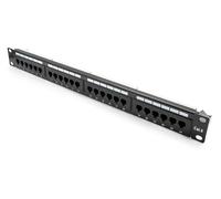 Mach Power AR-PPU6-24 Panel UTP para Rack de 19", 24 Puertos RJ45, Color Negro
