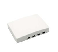 MACH POWER Terminal Box Mini FTTH para fibra óptica, 4 puertos, 110 x 150 x 30 mm