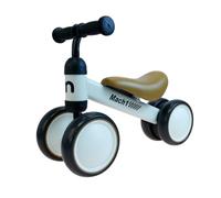 Mach1 Mini bicicleta para niños pequeños | de 1 a 3 años | 4 ruedas suaves y silenciosas | Andador para niños (crema, blanco y marrón)