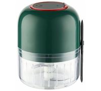 Machacador de Ajo Eléctrico Mini Portátil de Acero Inoxidable | Uso sin Cable, Botón, 3,7v y 30-40w, para Ajo y Setas en Cocina o Restaurante