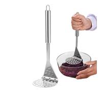 Machacador De Patatas Acero Inoxidable,Acero Inoxidable Resistente Antideslizante,Para Legumbres Aguacate y Purés | Para Fruta Aguacate Calabaza Puré Salsa Mantequilla Hogar Restaurante Acampada