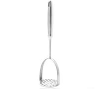 Machacador de patatas de acero inoxidable | Herramienta de cocina resistente al óxido 304 para puré de verduras sin esfuerzo | Prensatelas ergonómico de mano con acabado suave | Para una fácil