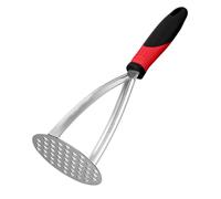 Machacador de patatas de acero inoxidable para cocina, herramienta de mash integrada, trituradora de alimentos robusta, apisonadora de mango ergonómico, prensa versátil de aguacate de frijoles |