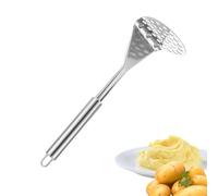 Machacador de patatas de metal, triturador de verduras, herramienta de cocina de metal, manual para alimentos para bebés, antideslizante, a prueba de óxido para preparación de cocina
