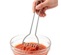 Machacador de patatas | Dispositivo de puré de patatas apto para lavavajillas | Machacador de acero inoxidable | para plátano, aguacate, frutas, verduras, ajo, huevo, ensalada, apartamento de