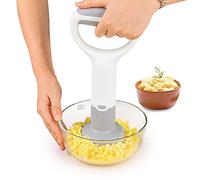 Machacador de Patatas Eléctrica 3 en 1 Mano Batidora, Inmersión Batidora Múltiples Herramientas Cocina con Mango Antideslizante - Licuar, Triturar y Hacer Puré Patatas Verduras,Blanco