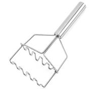 Machacador de patatas - Herramienta de prensa de frutas y verduras de acero inoxidable de 25 x 11 cm, utensilio de puré de alimentos resistente para patatas, aguacate, calabaza, plátano, cocina
