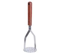 Machacador de patatas manual de acero inoxidable SUS304 de primera calidad, herramienta de cocina con mango de palisandro para triturar patatas, fresas y más, duradero, resistente