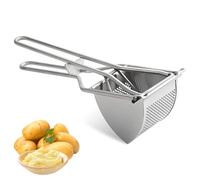 Machacador de Patatas - Prensa Patatas Profesional Acero Inoxidable, Prensa Patatas con Mango, Máquina Trituradora de Patatas Manual, Aplastador para Hacer Puré de Verduras, Frutas, Lavavajillas