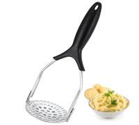 Machacador de patatas,Utensilios de cocina de acero inoxidable | Machacador de patatas y frijoles y herramienta para apisonar, para aguacate, frijoles, calabaza, zanahorias, comidas, hogar, camping