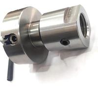 MachEl Adaptador de husillo de torno - 1 pulgada x 8 TPI a M14 x 1 con portabrocas independiente de 4 mandíbulas de 70 mm para mecanizado de precisión