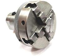 MachEl El adaptador de husillo de torno conecta el husillo de máquina de 1 pulgada x 8 Tpi a mandriles roscados M14 x 1 (adaptador con portabrocas autocentrante de 4 mandíbulas de 65 mm)