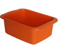 MACHIAVELLI START Cuenco rectangular naranja - Barreño de plástico de capacidad 10 l. Bandeja multiusos medidas 42 x 31 x 15,5 cm