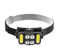 Machify Faro delantero para correr, acampar, pescar, luz roja, 6 modos, sensor de onda, recargable por USB C, 1200 mAh