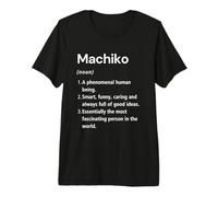 Machiko Definición de Nombre Diccionario Divertido Camiseta Premium