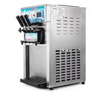 Machine à CrèMe GlacéE Molle Commerciale 3 Sabores 18l/H 1200w HeladeríA Plan De Trabajo Limpieza AutomáTica Dureza Ajustable Gelato Maker Para Café Restaurant
