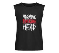 Machine Head Bang Your Head Vest Tank - Camiseta para hombre, color negro, unisex, sin mangas, Negro , XL