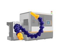 Machine Tool Cooling Pipe - 60cm Flexible Coolant Hose | Universal Bamboo Joint Water Pipe With On/Off Switch | Serpentine Coolant Tube For CNC Lathe , Milling Drilling Engraving Machines