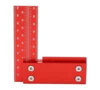 Machinist Square, 100mm Aluminium Alloy Woodworking Ruler, High Accuracy Multi Angle Measuring, L Type Right