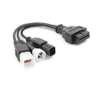 Macho A 3pin 4pin 6pin Obdii Extensión Cable Motocicleta Herramienta De Diagnóstico OBDII Cable Divisor