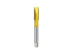 Macho de rosca Máquina recubierta de titanio Macho de rosca HSS Rosca de flauta recta métrica Rosca de rosca Herramientas de mano M2-M18(M4x0.7)