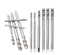 Macho de roscar HSS de vástago largo extendido M2-M16 - Machos de roscar con ranura espiral métrica for trabajos en metal con agujeros profundos - Longitud de 100-200 mm(5 PCS M16x2x160L)