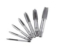 Macho de Roscar, Juego de 7 Machos de Roscar Manual Macho de Roscar Screw Tapping Set Acero Métr Herramienta de Roscado para Cortar Nuevos Hilos o Reparar Hilos Dañados(M3/4/5/6/8/10/12)