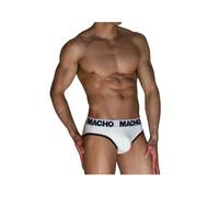 Macho - mch006 slip clÃ¡sico blanco + negro s - L