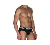 Macho - mch007 slip clÃ¡sico negro + negro s - M