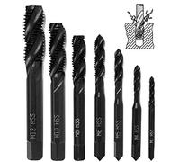 Machos de rosca de tornillo de nitruro, Macho de flauta puntiaguda en espiral de la máquina métricos HSS 6542 Herramienta de roscado M3 M4 M5 M6 M8 M10 M12 para brocas de metal para madera