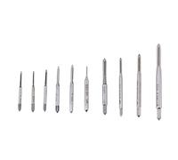 machos de roscar + Akozon Mini Grifo de acero M1 M1.2 M1.4 M1.6 M1.7 M1.8 M2 M2.5 M3 M3.5, para rodamientos con llave en forma de T Roscado
