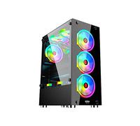 MACHPOWER Accesorios PC y Portátiles Marca Modelo Case Gaming 4 Fan ARGB, 3 USB3.0, Glass Front Panel