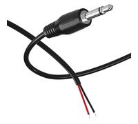 MACHSWON 1 conector macho de 3,5 mm de repuesto de 3,5 mm a cable desnudo TS de 2 polos mono de 1/8 pulgadas y 3,5 mm para reparación de cables de audio