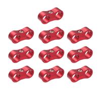 MACHSWON 10 abrazaderas separadoras de manguera AN6 de 14 mm de aluminio para montaje de línea de combustible, adaptador de manguera divisora para línea de combustible, línea de aceite, línea de