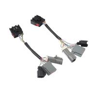 MACHSWON 2 adaptadores de arnés de cableado para espejo de remolque, color negro, para Ford F250 F350 F450 F550 Truck 1999-2007, conector de cableado de espejo de camión, arnés de actualización con